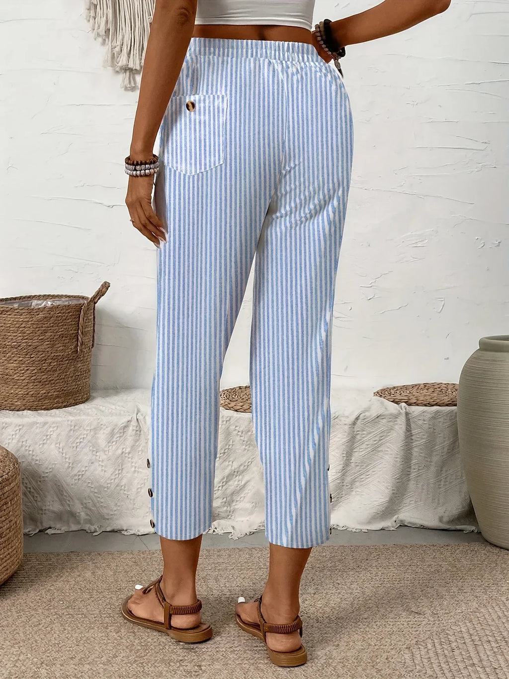 Daphne - Pantalón veraniego a rayas