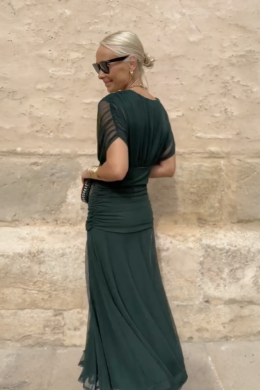 Valerie - Vestido Maxi de Fiesta Elegante con Escote en V