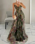Valentina - Encantador vestido largo con estampado floral